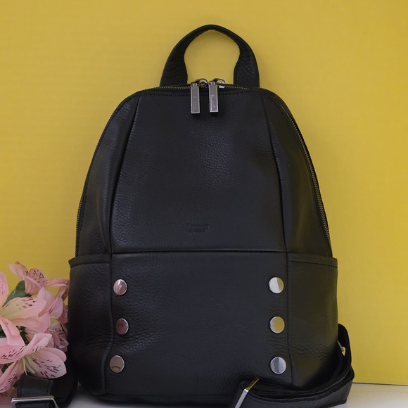 Hammitt Black Leather MD Backpack - Picture 3 of 6